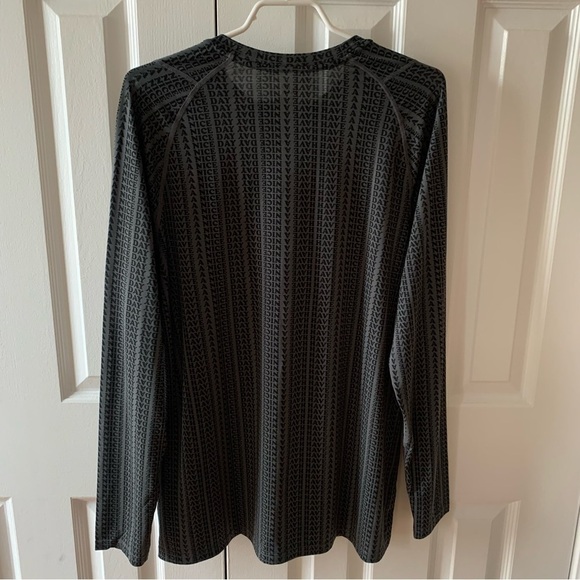 Saxx Men's Long Sleeve Tee - Black Pattern - Picture 3 of 6